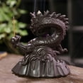 thumbnail image 5 of Ceramic Dragon Incense Falls Backflow Incense Burner Waterfall Incense Censer Incense Stick Holder with Lucky Led Crystal Ball (AC22 Only Burner), 5 of 7