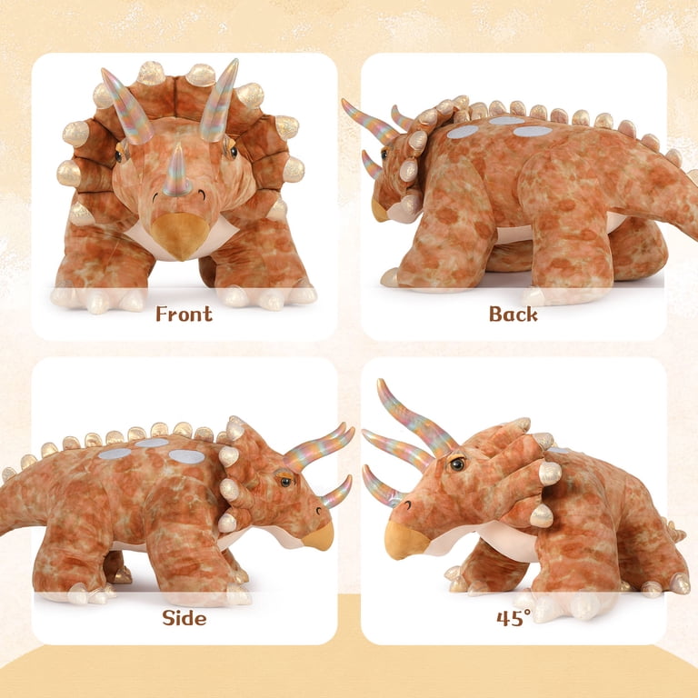 Omuyasi Peluche Lestée Dinosaure 60 cm/2 kg, Peluche Geante Tricératops Dino, Jouets Sensoriels Autisme, Jouets Anti Stress Weighted Stuffed Animals, Dinosaure Jouet, Cadeaux Enfant Garçon Fille Omuyasi Peluche Lestée Dinosaure 60 cm/2 kg, Peluche Geante Tricératops Dino, Jouets Sensoriels Autisme, Jouets Anti Stress Weighted Stuffed Animals, Dinosaure Jouet, Cadeaux Enfant Garçon Fille