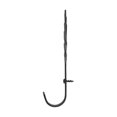 thumbnail image 5 of Renovator's Supply Black Wrought Iron Leaf Shaped Kitchen or Coat Robe Hooks 5 in. L Rustic Entry Way Hat or Jacket Hanger Wall Mount Hooks w/Screws Pack of 4, 5 of 9