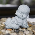 thumbnail image 1 of Resin Crafts Gift Lovely Little Monk Sculptures Cute Monks Buddha Statues Creative Buddha Dolls Table Car Figurine DecorationDo not moveAustralia He Qiyong unisex, 1 of 1