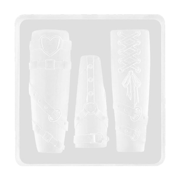 Uñas Accesorios Molde Silicona 3D Perla Cadena Diseño DIY Manicura Plantilla con Patrones Resina Artesanía Herramienta Cake Icing Silicona Mini Silicona Hojas Flor Animales Plantilla