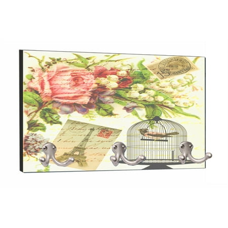 Postcard Rack Vintage Style Parisian Eiffel Tower Paris Floral and Post Card Design - 8