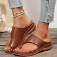 thumbnail image 3 of Orthopedic Sandals for Women 2025 Comfortable Arch Support Walking Flip Flops Arch Support Dress Slides, 3 of 6