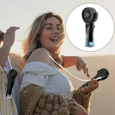 

Portable Fan Clearance! Awuniuwa Handheld Fan Hand Held Fan Rechargeable Battery Operated Portable 4 Speeds & 55Ml Spray & 360° Rotatable Usb Personal Water Fan For Travel Camping Outdoor Mini Fan