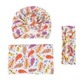 thumbnail image 2 of LSLJS Newborn Swaddle Printed Wrap Quilt Photography Wrap Cloth + Hat + Headband 3-Piece Set Spring/Summer/Fall/Winter Clothes Kids Clothing, 2 of 3