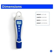 Bluelab PENPH pH Pen, Digital Meter for Water with Easy Two Point Calibration and Double Junction Probe Test Kit for Hydroponic System and Indoor Plant Grow, White