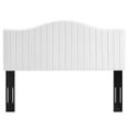 thumbnail image 3 of Modway Brielle Channel Tufted Performance Velvet Twin Headboard in White, 3 of 6