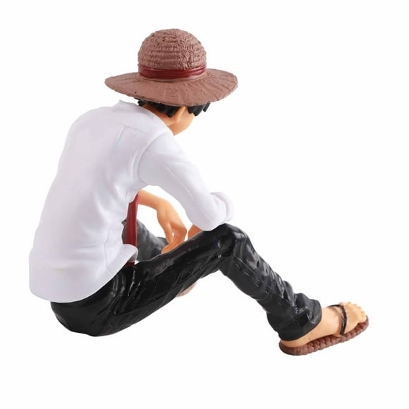 Ornements de Poupée Figurine Luffy Assis, Personnages d'Anime Assis Luffy Figurine d'Action en PVC Personnages d'Anime Poupée Éprouvée et Fiable