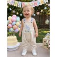 thumbnail image 4 of RUINIXCW Baby Half Birthday Jumpsuit Embroidered Square Neck Sleeveless Romper, 4 of 8