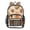 Repeating Sun Pattern, variant on PVC Transparent Backpacks Clear Backpack for Travel and Outings Colorful Dog Paw Prints