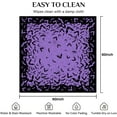 thumbnail image 3 of Square Halloween Tablecloth 60×60 Inch, Halloween Purple Tablecloths Square Spider Web Bat Table Cloth Washable, Spooky Table Cover Decor for Party Picnic Dinner, 3 of 5
