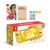 Nintendo Switch Lite Yellow with Pokemon Shield and Mytrix Accessories NS Game Disc Bundle Best Holiday Gift