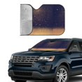 thumbnail image 3 of Kdxio Gold Black Glitter Print Front Windshield Sun Shade,Folding Auto Sunshade for Car Truck SUV-Small, 3 of 7