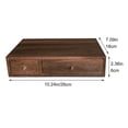 thumbnail image 3 of Solid Wood Desktop Storage Box Height Display Collection Rack Multi-functional Jewelry Stationery Drawer Organizer, 3 of 7