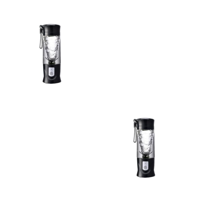 Exprimidor eléctrico Inteprter para el hogar licuadora de frutas y verduras 180W portátil inalámbrico Negro 2piezas