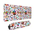 thumbnail image 2 of Disketp Gaming Mouse Pad Mexican Bright Style Pattern Large Mouse Mat Long Extended Desk Pad Non-Slip Rubber Mice Pads Stitched Edges Thin Pad (11.8x31.5 Inch), 2 of 9