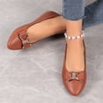 thumbnail image 7 of IEMIEMIEM Women's Leather Flats Comfortable Pointe Toe Slip On Flats Soft Work Flats 2026 Fashion Mary Jane Flats Light Brown 7 Wide, 7 of 7