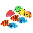 thumbnail image 4 of 8 piezas de peces falsos de colores, modelo de pecera, peces decorativos de plástico, simulación de peces flotantes, decoración, 4 of 5