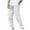 #H-White, variant on GuangCheng George Men Textured Cargo Joggers Elastic Waistband Drawstring Multiple Pockets Slim Fit Stretch Comfortable Casual Trousers,Size:XL