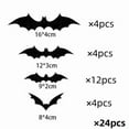 thumbnail image 2 of Halloween Decorations,Halloween Bats,Paper Bats,Stick On Bats,Bats Wall Decor,Halloween 3D Bats Decoration Plastic Bat Wall Stickers,Halloween LED Flashing Bats(24pcs 6"-3"), 2 of 8