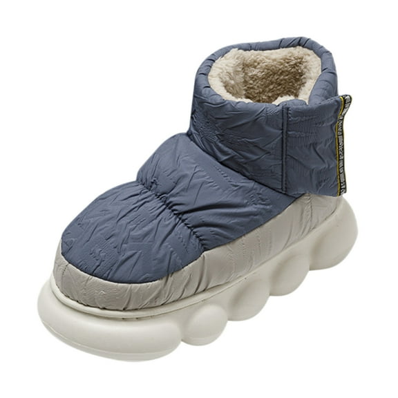 Vedolay Slippers for Men Cozy Home Slippers Winter House Shoes Indoor Outdoor Blue,43