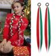 thumbnail image 5 of Extensión de cola de caballo con lazo de color para mujeres y niñas, accesorios para cabello oscuro para festivales, fiestas de Halloween, horquilla de 26 pulgadas., 5 of 6