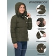 thumbnail image 5 of Wantdo Women's Winter Jacket Warm Winter Puffer Jacket Windproof Bubble Coat Army Green M, 5 of 10
