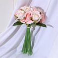 thumbnail image 2 of kurtrusly 2pcs Artificial Rose Flower Bouquet Simulation Floral Decor Home Office Flower Bundle Table Ornament, 2 of 8