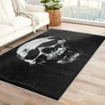 thumbnail image 1 of Washable Rugs 3x4 Skull Rug & Home Decor - Front Door Mat Indoor Entrance, Black and White Rugs for Entryway, Non Slip Soft Low Pile Small Area Rug, Gothic Skeleton Carpet & Room Decorations Y-&245, 1 of 1