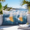 thumbnail image 4 of Blue Yellow Outdoor Pillow Covers Pack of 2 Abstract Oil Painting Waterproof Throw Pillow Covers Decorative Cushion Cases for Patio Garden Tent Balcony Couch 16x16 inch, 4 of 8