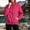 Hot Pink, variant on Women's High Neck Zip Up Hooded Windbreaker Lightweight Water Resistant Active Jacket Outdoor Running Hiking Travel Coat