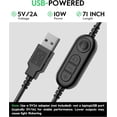 thumbnail image 7 of 2 Pack  Lighting for Computer, 5 Small Ring Light with Stand, 50 Modes CRI>97.8, 3000K-6500K Dimmable Selfie Light for Laptop Phone Webcam Monitor Video Call Conference Streaming, 7 of 7