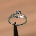 thumbnail image 4 of 2Ct Round Cut Simulated Diamond Women's Engagement Ring 14k White Gold Plated, 4 of 4