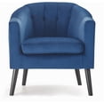 thumbnail image 3 of Adore Decor Ivey Modern Tufted Velvet Accent Tub Chair in Blue, 3 of 12