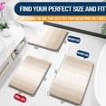 thumbnail image 2 of Buganda Microfiber Bathroom Rugs, 20"x59" Light Beige Luxury Extra Soft and Absorbent Bath Mat, Non-Slip Plush Bath Carpet, 2 of 7