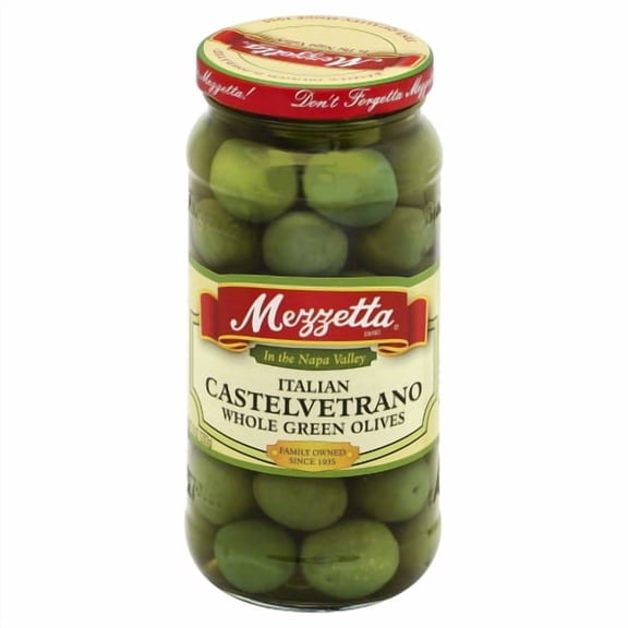 Mezzetta Castelvetrano Whole Olives 10 oz (Pack of 6)