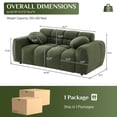 thumbnail image 3 of Rophefx Teddy Deep Seat Cloud Sofa Couch for Living Room, Bedroom, 3 of 10