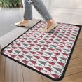 thumbnail image 4 of Red and Gray Christmas Tree Pattern Door Rugs,Washable Non Slip Door Mats Indoor,Decorative Door Mats,Entry Mat Indoor for Entrance,Bedroom,Kitchen,Bathroom,30"x17", 4 of 6