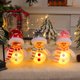 thumbnail image 1 of Xihbxyly Adorno Navideño Luminoso de Muñeco de Nieve, Figura de Tarro Transparente, Decoración para Árbol Festivo, Luz a Pilas, Decoración Navideña para El Hogar y La Oficina, Perfecto para Regalos d, 1 of 2