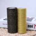thumbnail image 4 of 2 rollos de red de tul de 15 cm y 10 yardas, tela de organza para decoración de bodas, lazo, falda de tutú, manualidades, costura, envoltura de regalos, ropa, negro, dorado y amarillo dorado., 4 of 5
