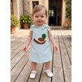 thumbnail image 3 of RUINIXCW Toddler Baby Girl Duck Tank Dress Infant Girl Clothes Little Girls Spring Summer Fall Dress Mallard Embroidery Sleeveless Bow Striped Dress, 3 of 10