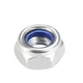 thumbnail image 4 of M8 x1.25mm Nylon Insert Hex Lock Nuts, Carbon Steel White Zinc Plated 20pcs, 4 of 5