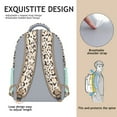 thumbnail image 5 of Backpack with Classic Leopard Print, Cute Cartoon Animal Texture and Dynamic Glitter, Perfect Lightweight School Bag for Travel and Outdoor Enthusiasts, 5 of 6