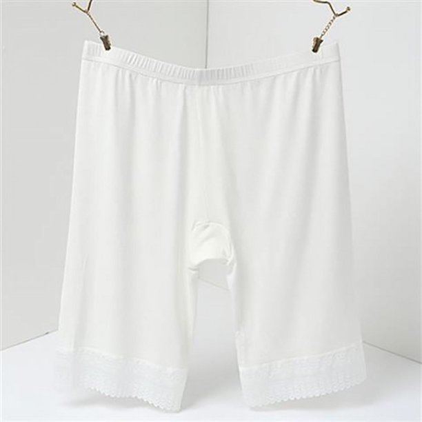 Leggings de encaje para mujer, pantalones de seguridad anti-luz, pantalones cortos de talla grande, pantalones de seguro
