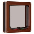thumbnail image 2 of Cat Mate 4 Way Locking Cat Flap with Door Liner, Brown, 2 of 4
