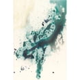 thumbnail image 3 of Goldberger, Jennifer 11x14 Black Modern Framed Museum Art Print Titled - Teal Tributary II, 3 of 5