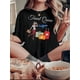 thumbnail image 1 of Camisetas De Manga Corta Para Mujer, Camisetas De Verano Para Deportes, Pesca, SenderismoChic & Comfy Women's T-Shirt with Fun Travel Lady Print - Casual Crew Neck, Short Sleeve, Stretchy Polyester, 1 of 6