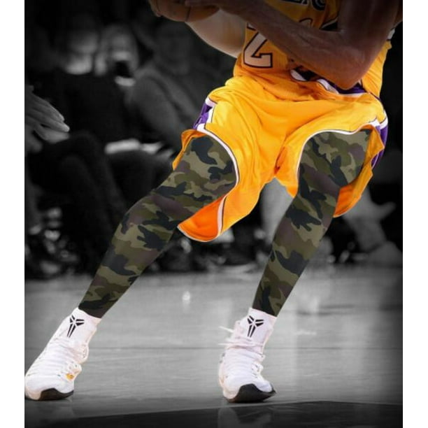 Camouflage Calf Sleeves With Compression For Fitness, Basketball