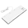 thumbnail image 3 of Teclado mecánico Cubierta trasera transparente Teclado para juegos con retroiluminación RGB con cable y teclas completas Eje rojo, 3 of 10