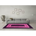 thumbnail image 3 of Ahgly Company Indoor Rectangle Abstract Pink Modern Area Rugs, 7' x 9', 3 of 4